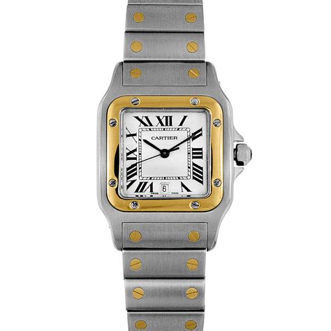 cartier santos 18k|cartier santos watch price.